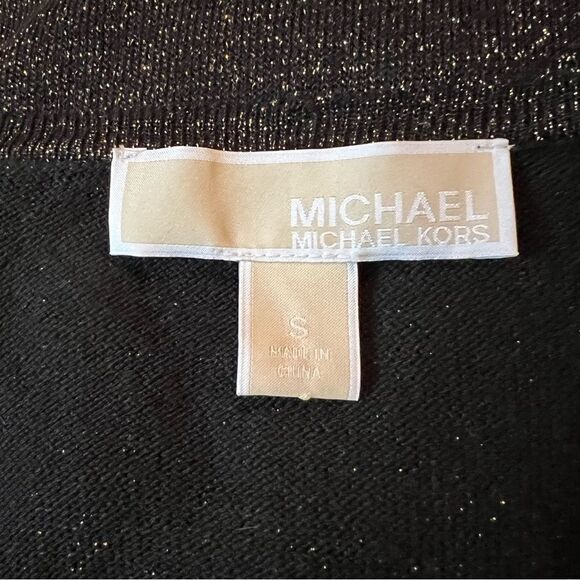Michael Michael kors gold metallic cardigan. Size small - Picture 8 of 10